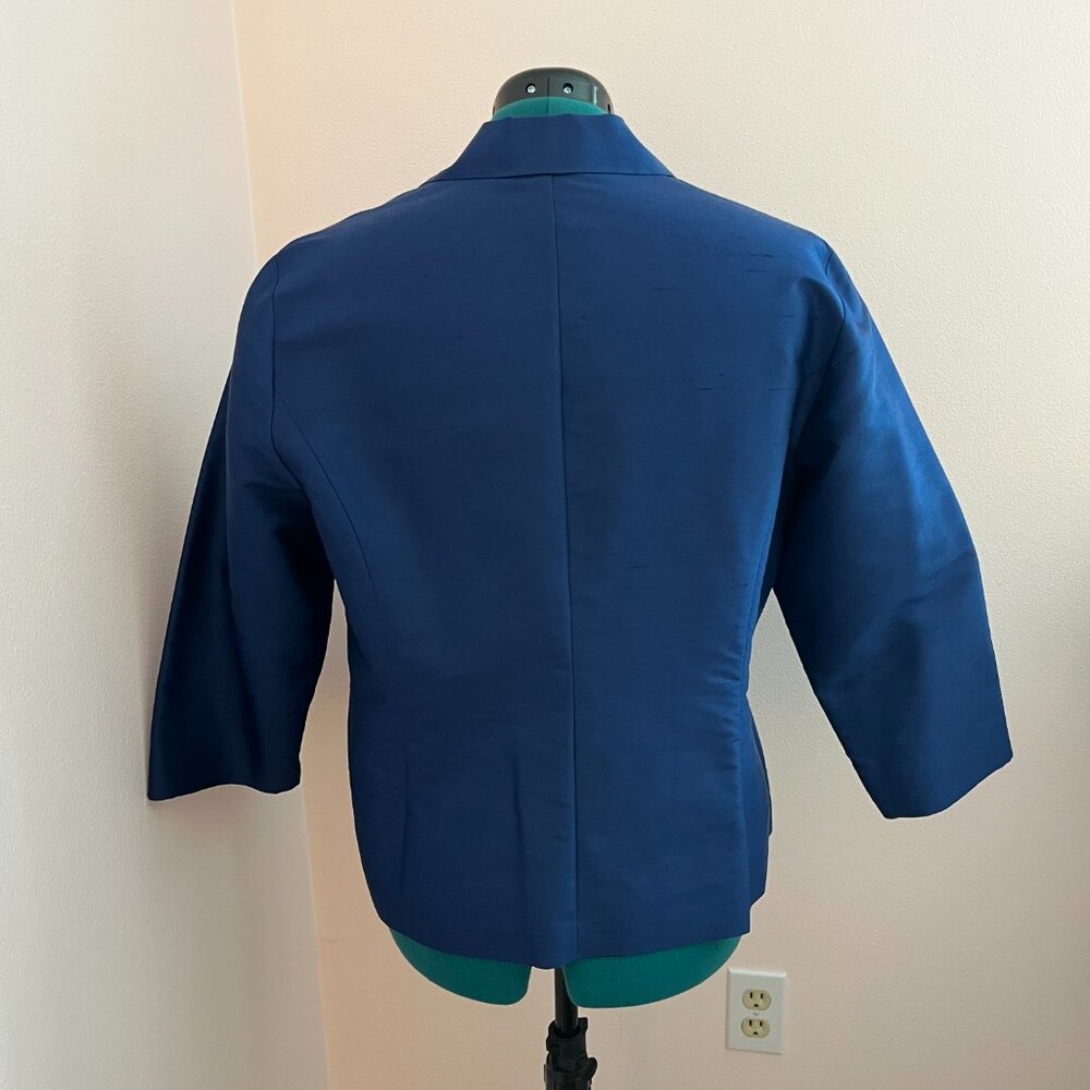 Talbots Pure Silk Shantung Blouse - Picture 3 of 6
